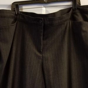 Gray, white and pink pinstrip dress pants